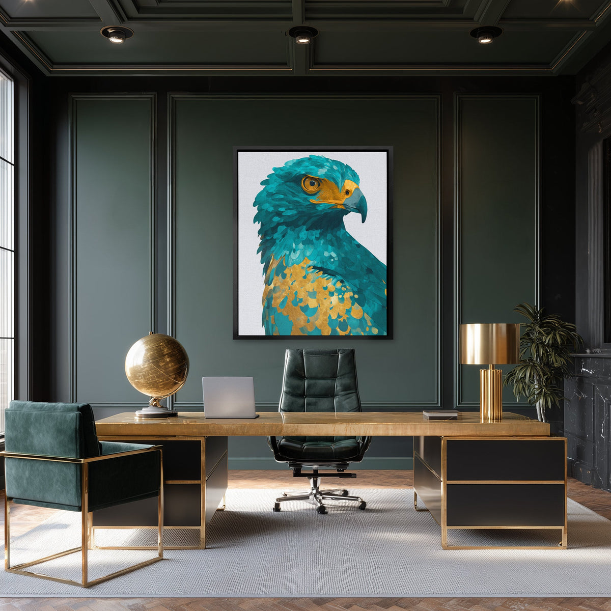 Amber Sovereignty - Luxury Wall Art