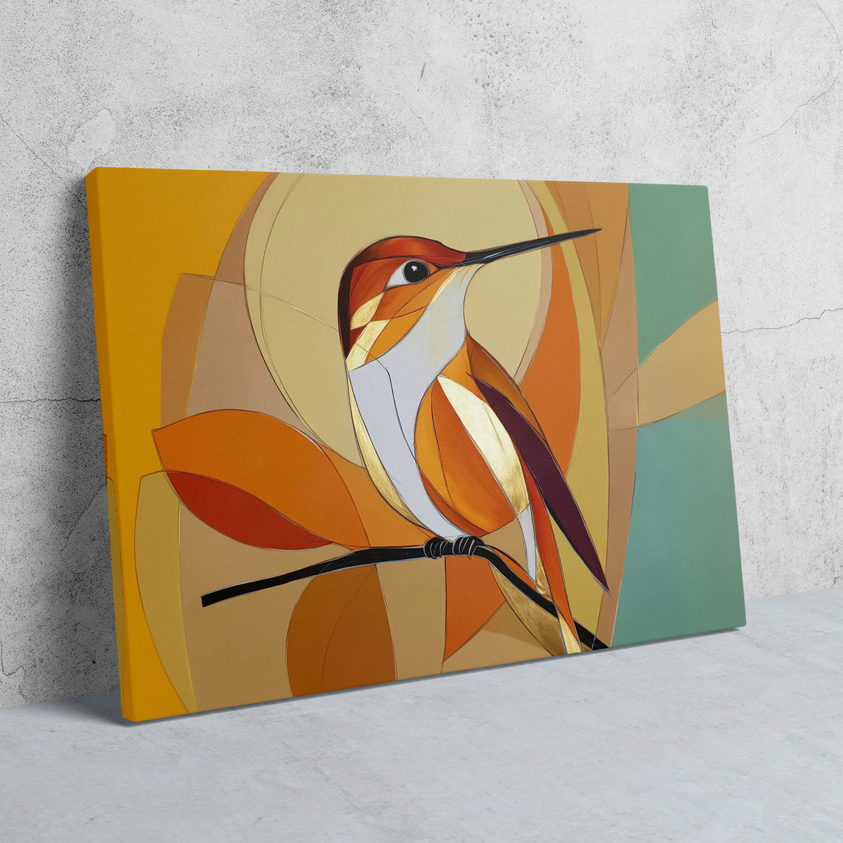 Amber Wing Perch - Luxury Wall Art