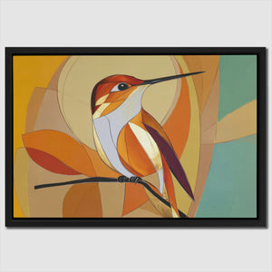 Amber Wing Perch - Luxury Wall Art