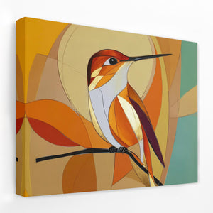 Amber Wing Perch - Luxury Wall Art