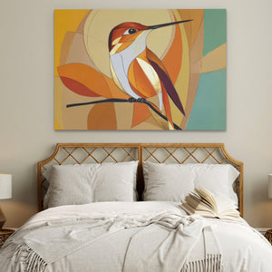 Amber Wing Perch - Luxury Wall Art