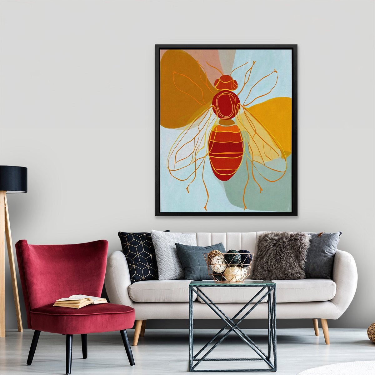 Amber Winged Harvester - Luxury Wall Art