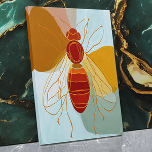 Amber Winged Harvester - Luxury Wall Art