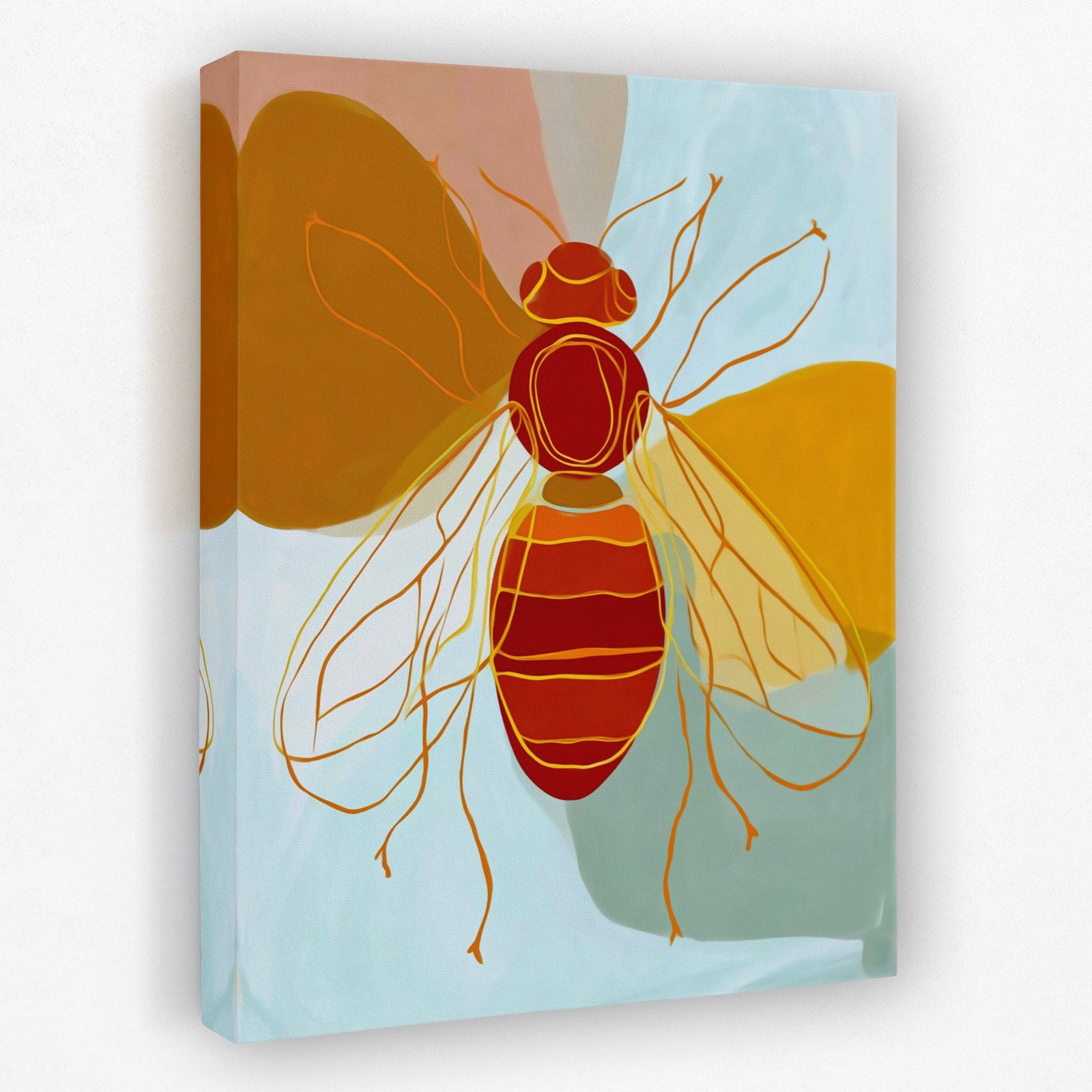 Amber Winged Harvester - Luxury Wall Art