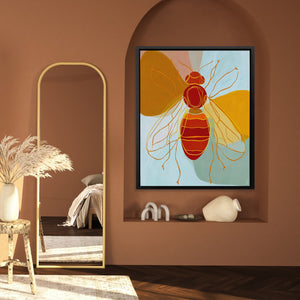 Amber Winged Harvester - Luxury Wall Art