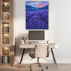 Amethyst Fields - Luxury Wall Art