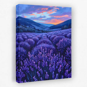 Amethyst Fields - Luxury Wall Art