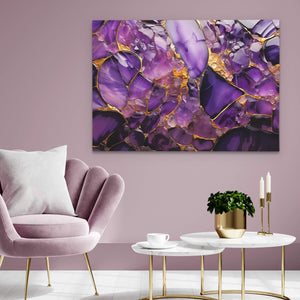 Amethyst Veins - Luxury Wall Art