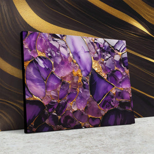 Amethyst Veins - Luxury Wall Art