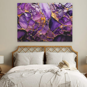 Amethyst Veins - Luxury Wall Art