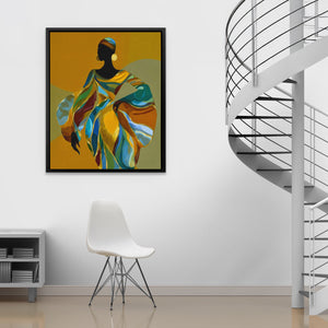 Ancestral Golden Grace - Luxury Wall Art