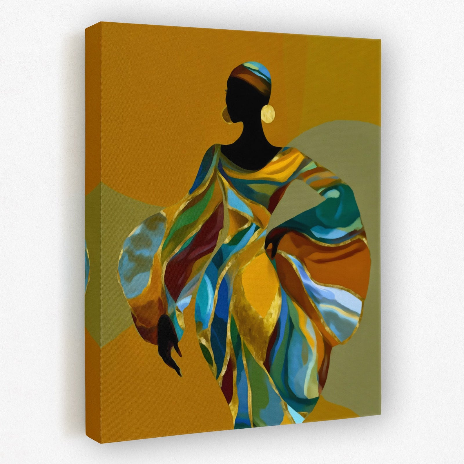 Ancestral Golden Grace - Luxury Wall Art