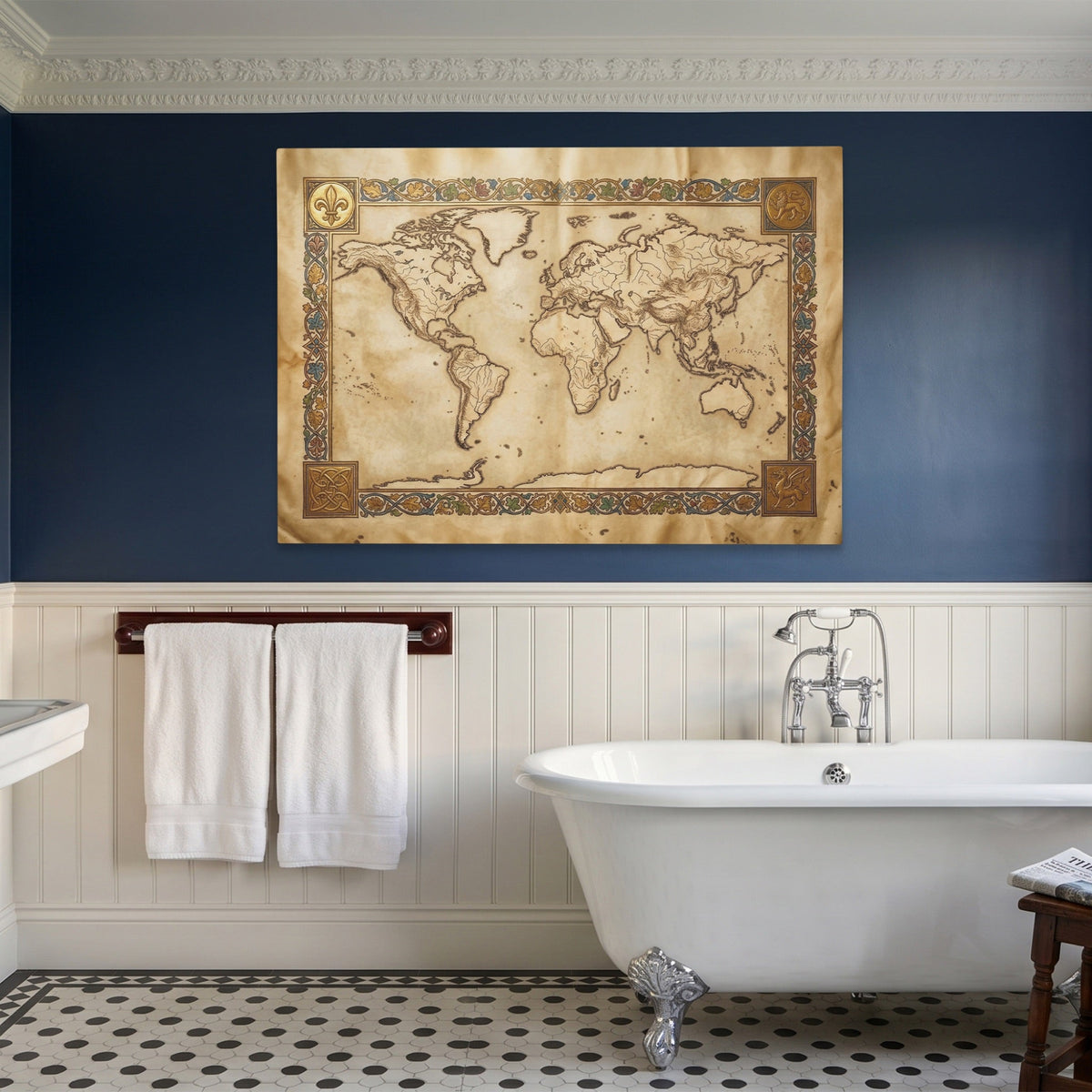 Ancient Globe Illuminated - Luxury Wall Art