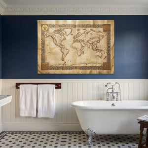 Ancient Globe Illuminated - Luxury Wall Art