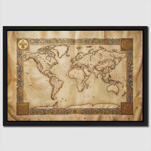 Ancient Globe Illuminated - Luxury Wall Art