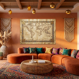 Ancient Globe Illuminated — Ancient Globe Illuminated Boho Living Land 58
