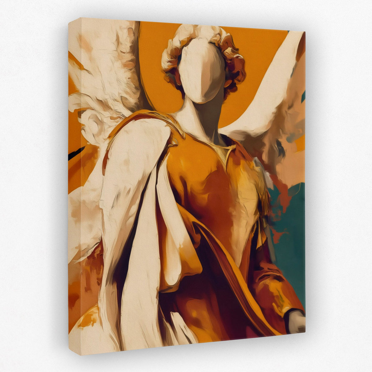 Angel's Golden Ascension - Luxury Wall Art