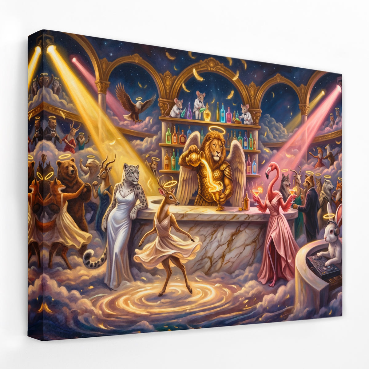 Angels Night Club — Angels Night Club Landscape   Side View   Mirror Wrap 128