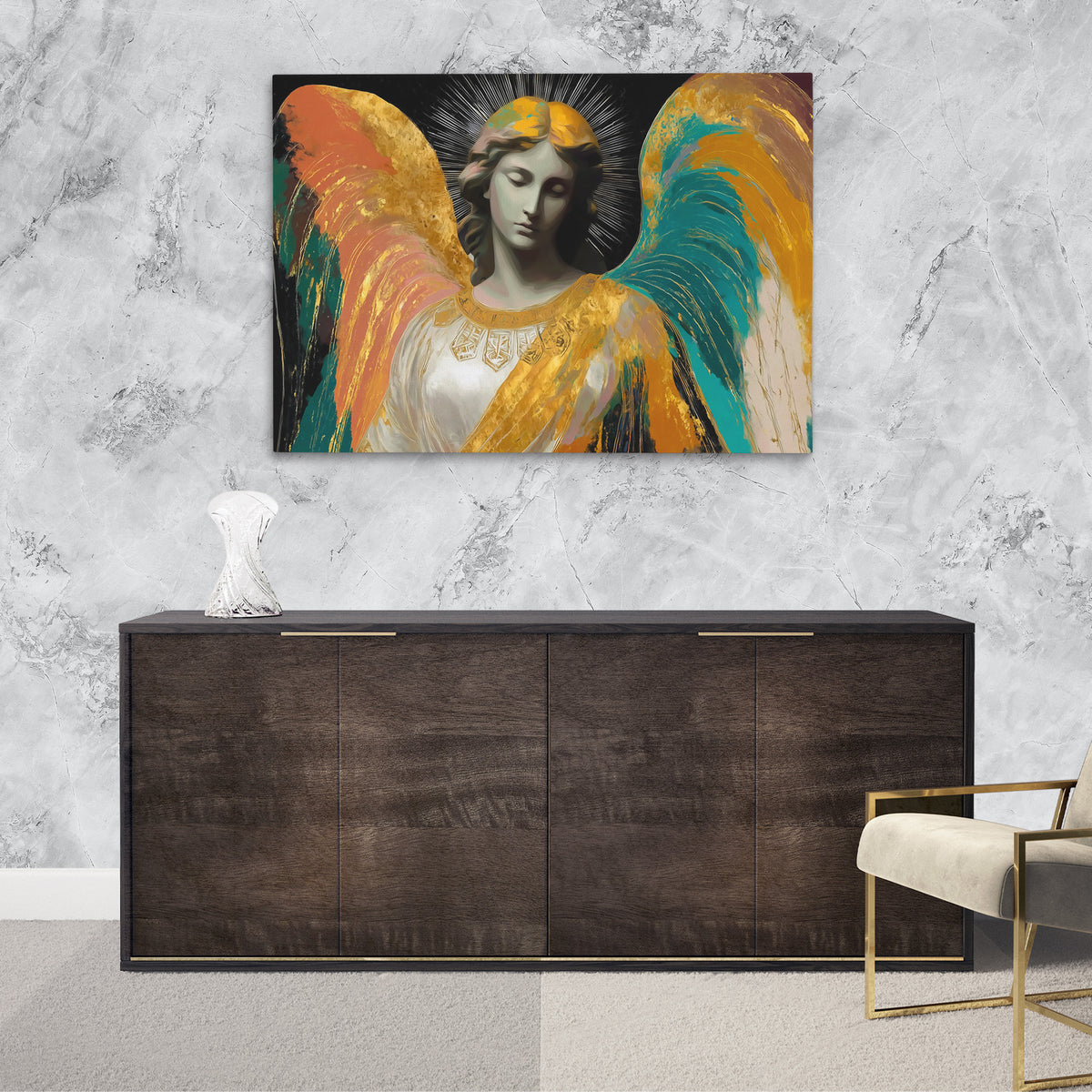 Angels Radiant Wings - Luxury Wall Art