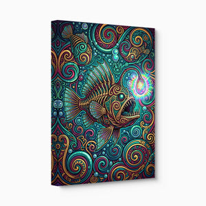 Anglerfish's Beacon — anglerfish's beacon angled flush print