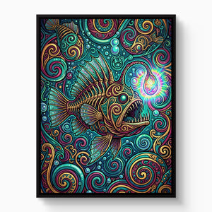 Anglerfish's Beacon — anglerfish's beacon white studio framed black