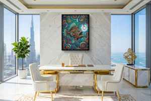 Anglerfish's Beacon — anglerfish's beacon office with city view 2 1port framed black