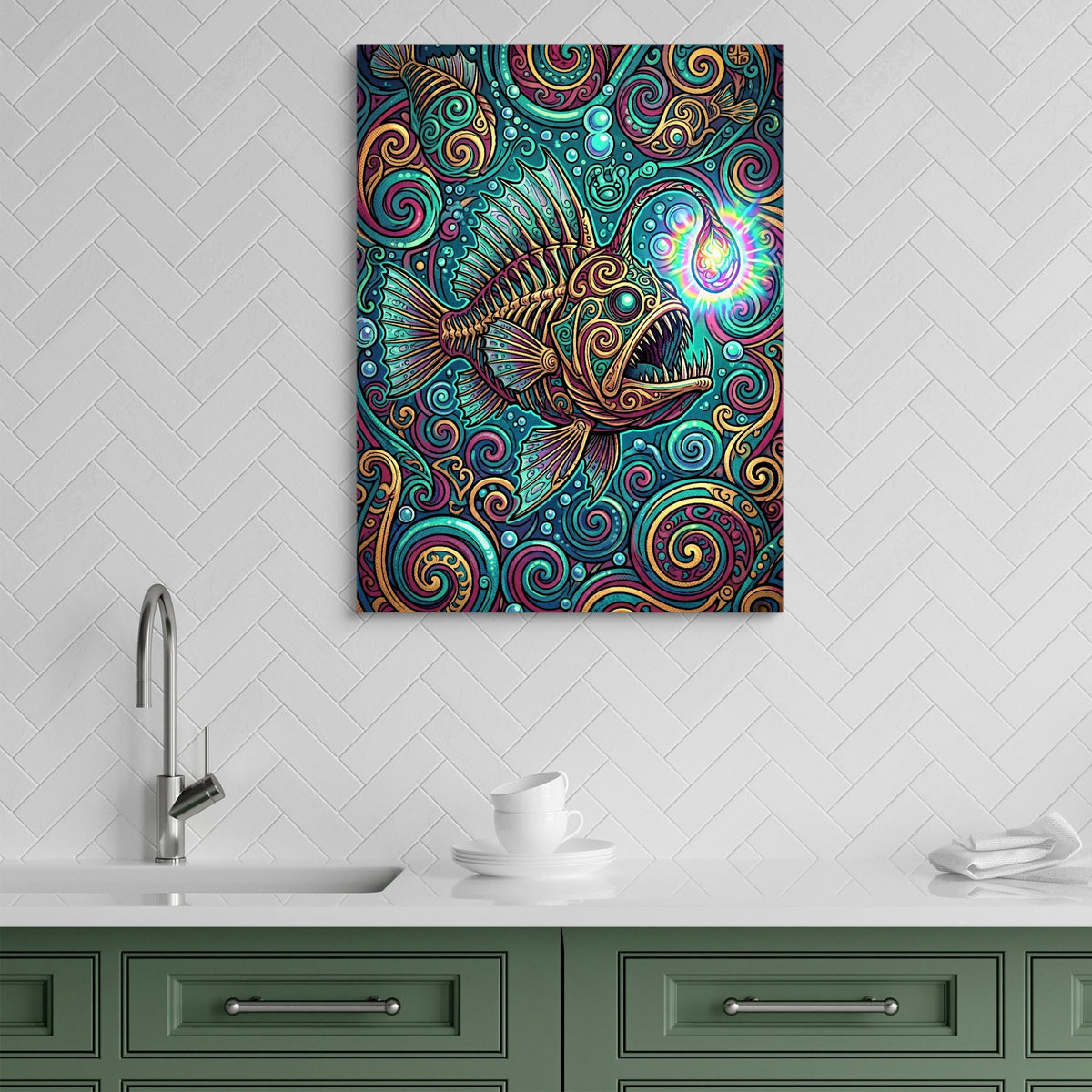 Anglerfish's Beacon - Luxury Wall Art