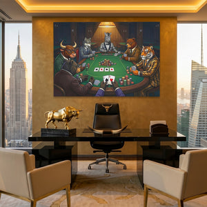 Animal Poker Night — Animal Poker Night Pent Bull Land 106