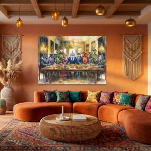 Animals Last Supper - Luxury Wall Art