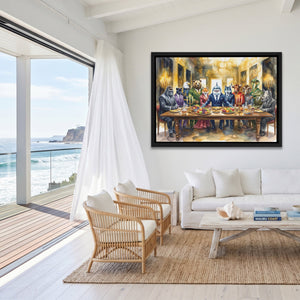 Animals Last Supper - Luxury Wall Art