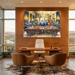 Animals Last Supper — Animals Last Supper Bullish Ranch Land 95
