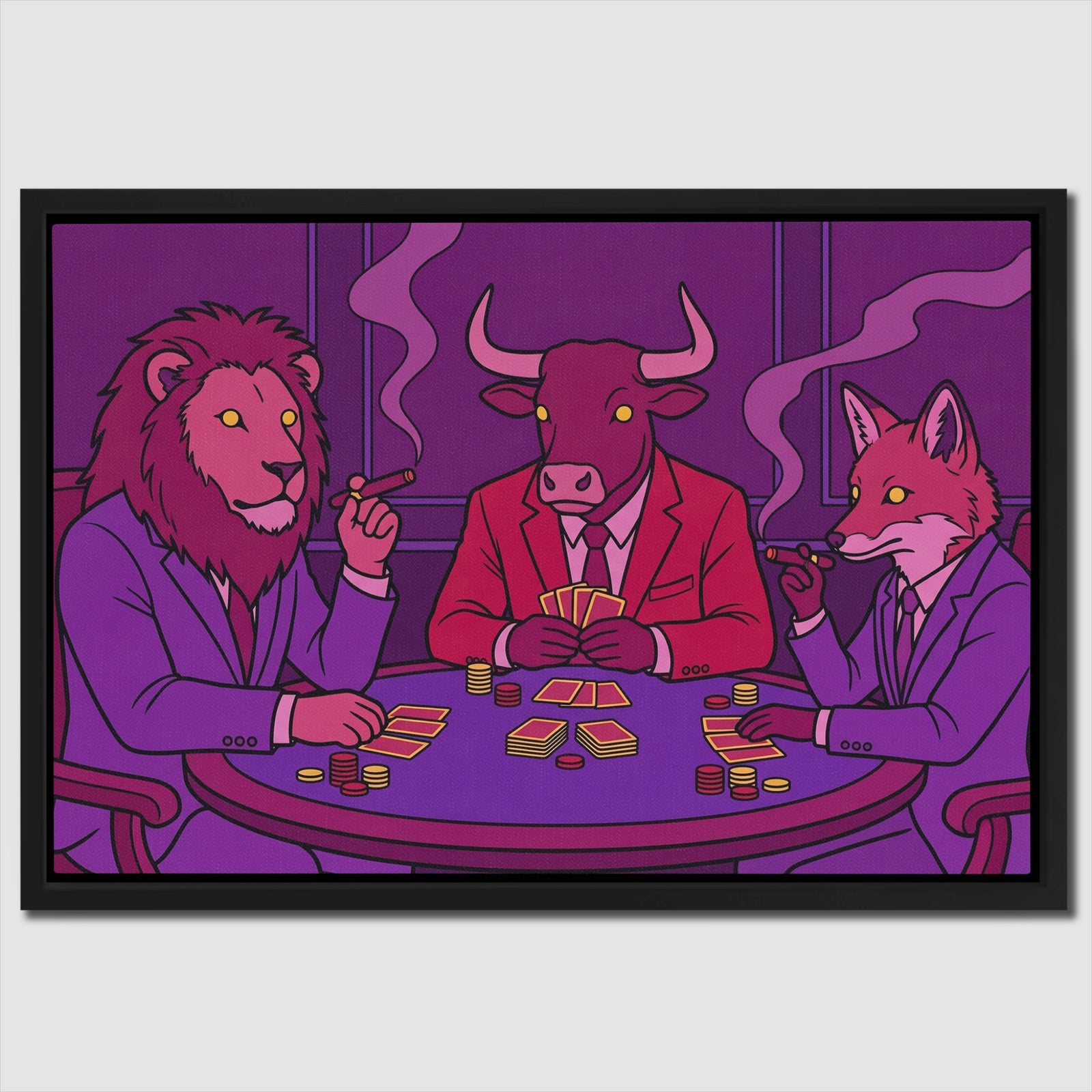 Animals Midnight Poker — Animals Midnight Poker Close Up Landscape 24