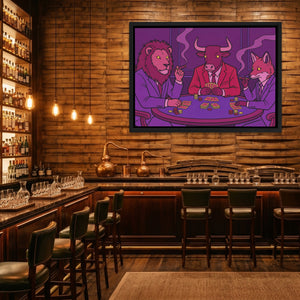 Animals Midnight Poker — Animals Midnight Poker Whiskey Bar Land 204