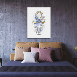 Ankh Golden Lotus — ankh golden lotus sq purple room 1port flush print