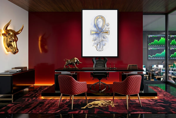 Ankh Golden Lotus in a room