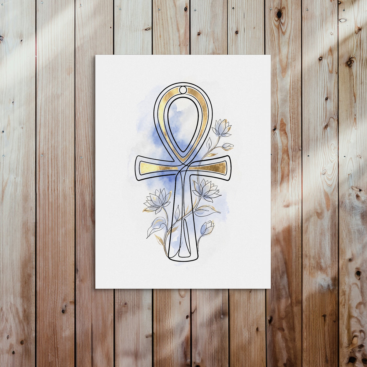 Ankh Golden Lotus — ankh golden lotus sq bed 2 wood panel 1port flush print
