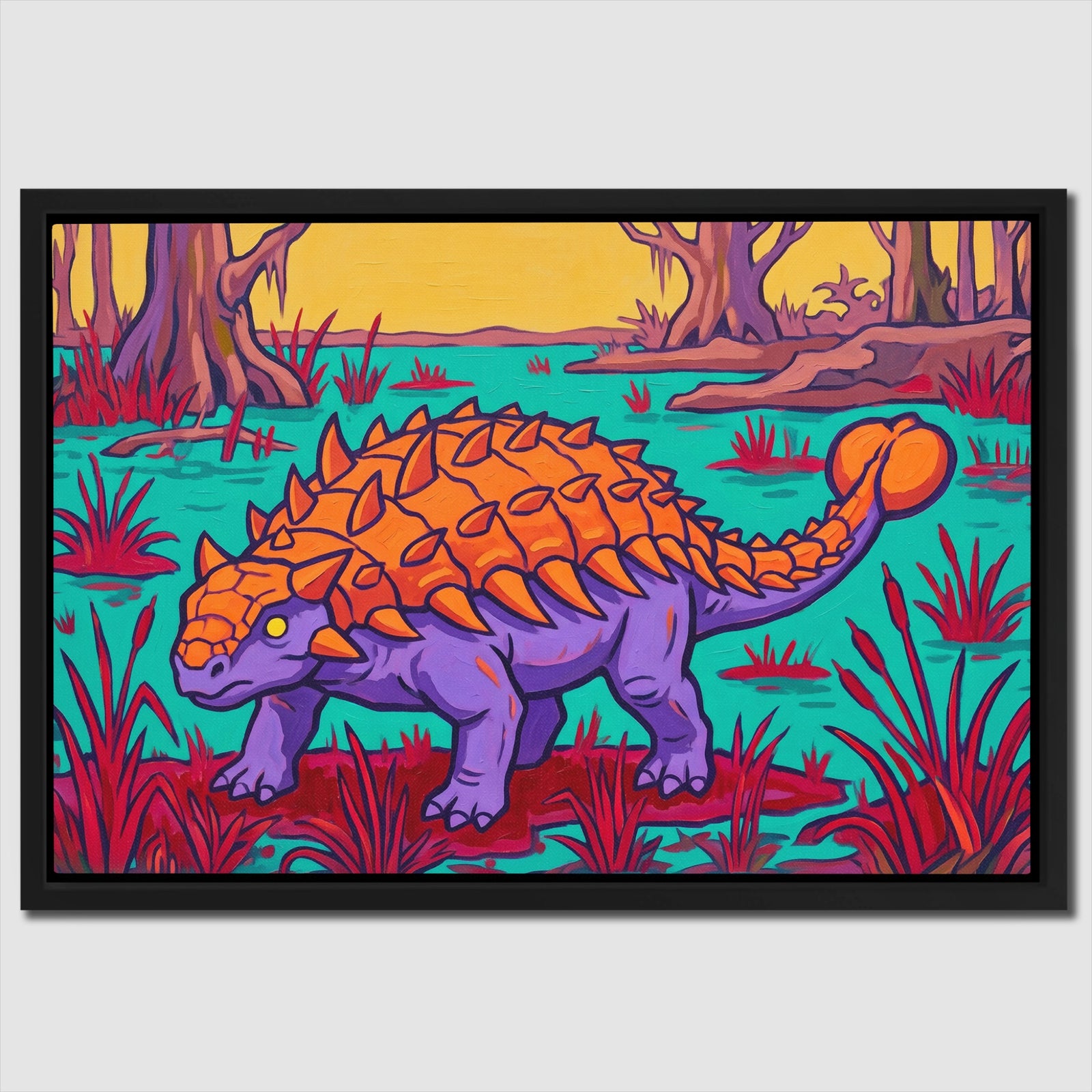 Ankylosaurus Swamp Guardian — Ankylosaurus Swamp Guardian Close Up Landscape 25