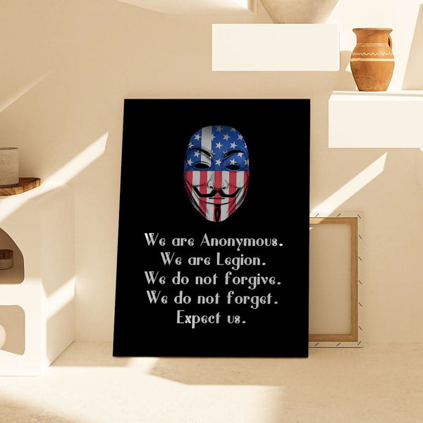 Anonymous Message Patriotic Activist Decor