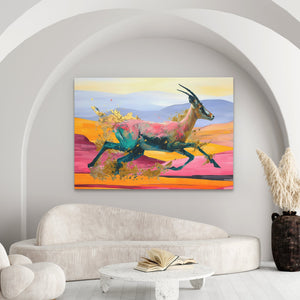 Antelope Running - Luxury Wall Art