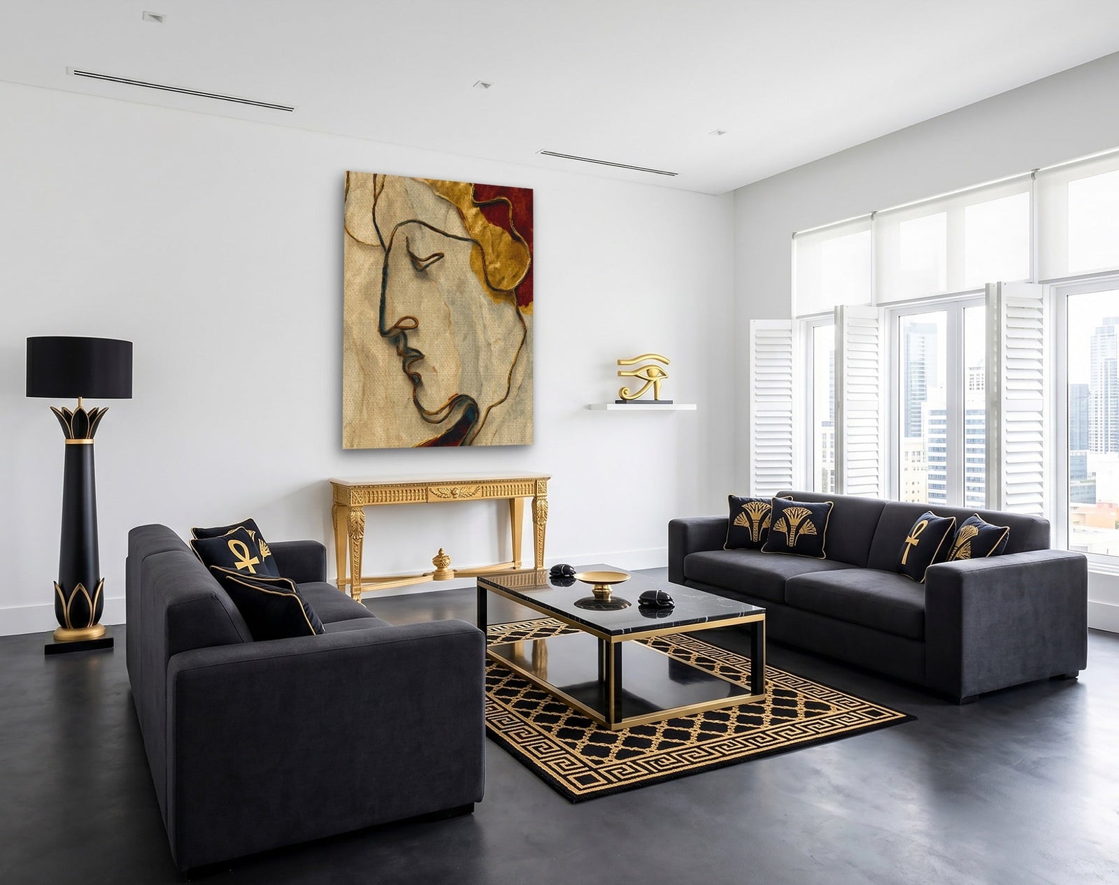Antique Profile Line - Luxury Wall Art