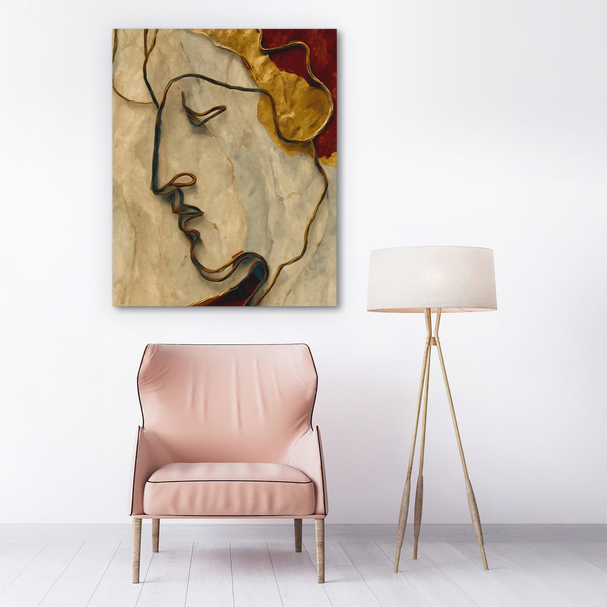 Antique Profile Line — Antique Profile Line New Pink Chair 163
