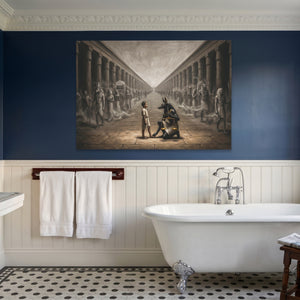Anubis Columned Procession - Luxury Wall Art