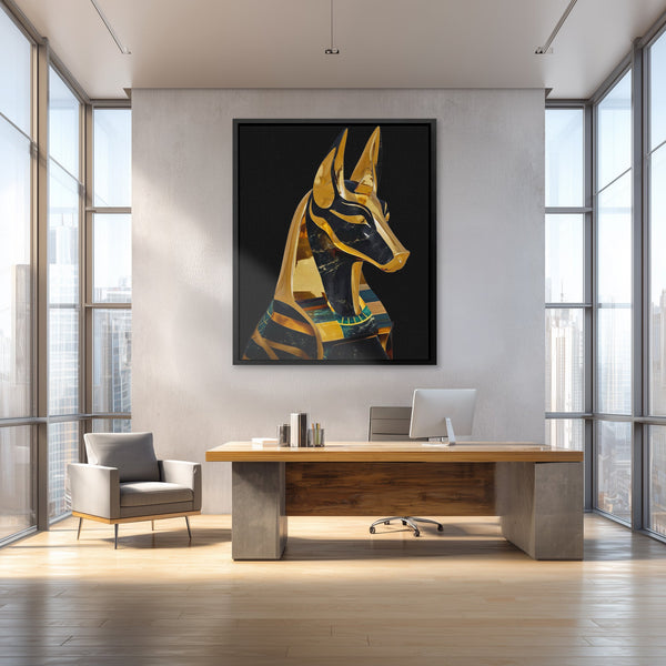 Anubis Golden Depths in a room