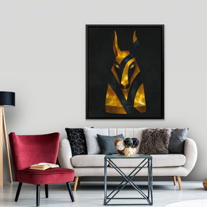 Anubis Golden Fragments - Luxury Wall Art