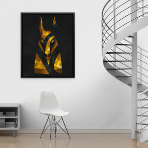 Anubis Golden Fragments - Luxury Wall Art