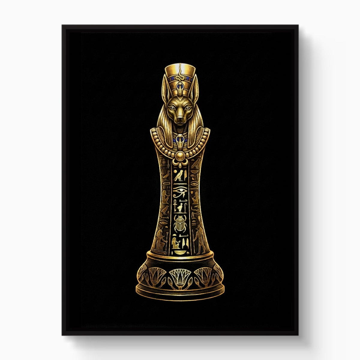 Anubis Golden Sovereign — anubis golden sovereign white studio framed black