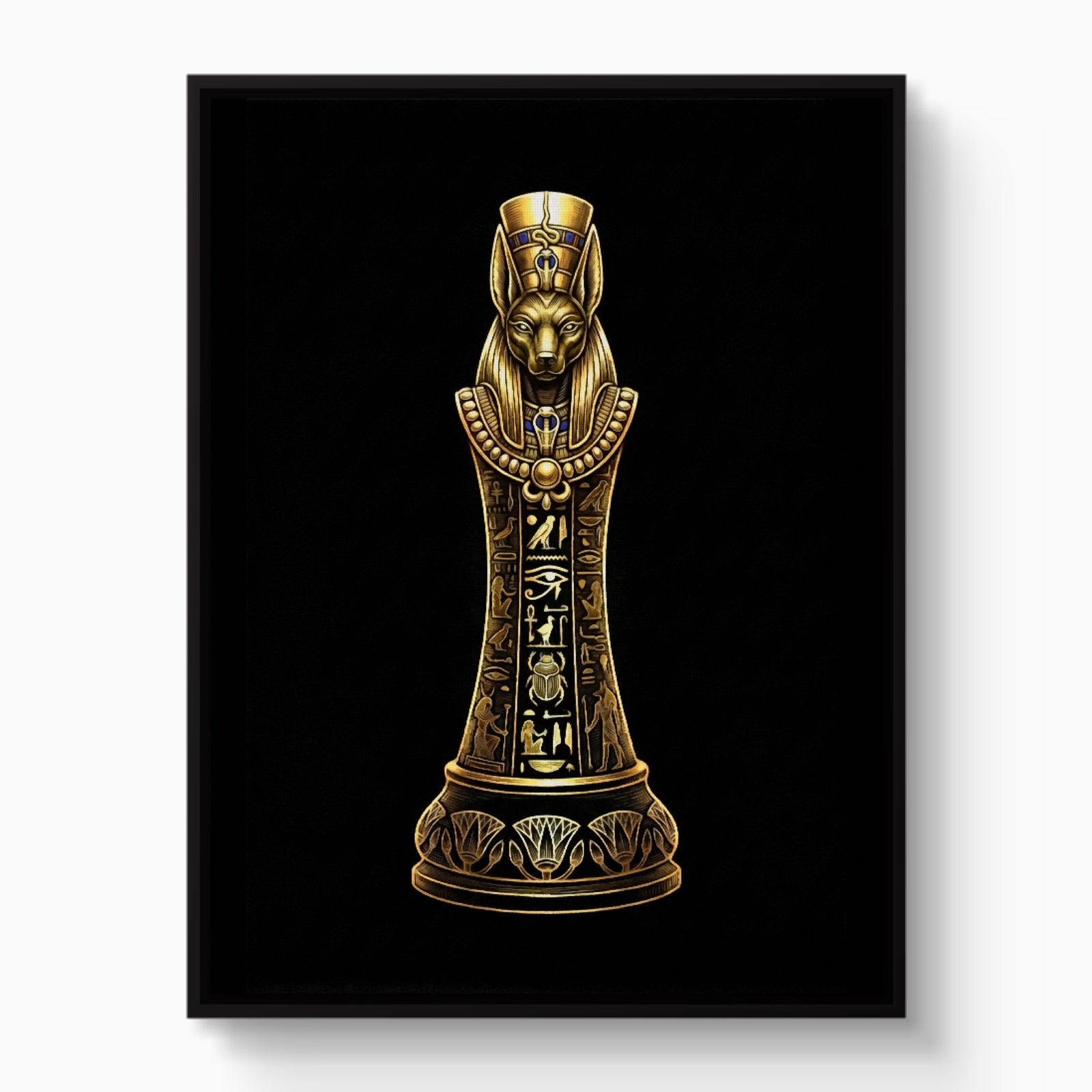 Anubis Golden Sovereign — anubis golden sovereign white studio framed black
