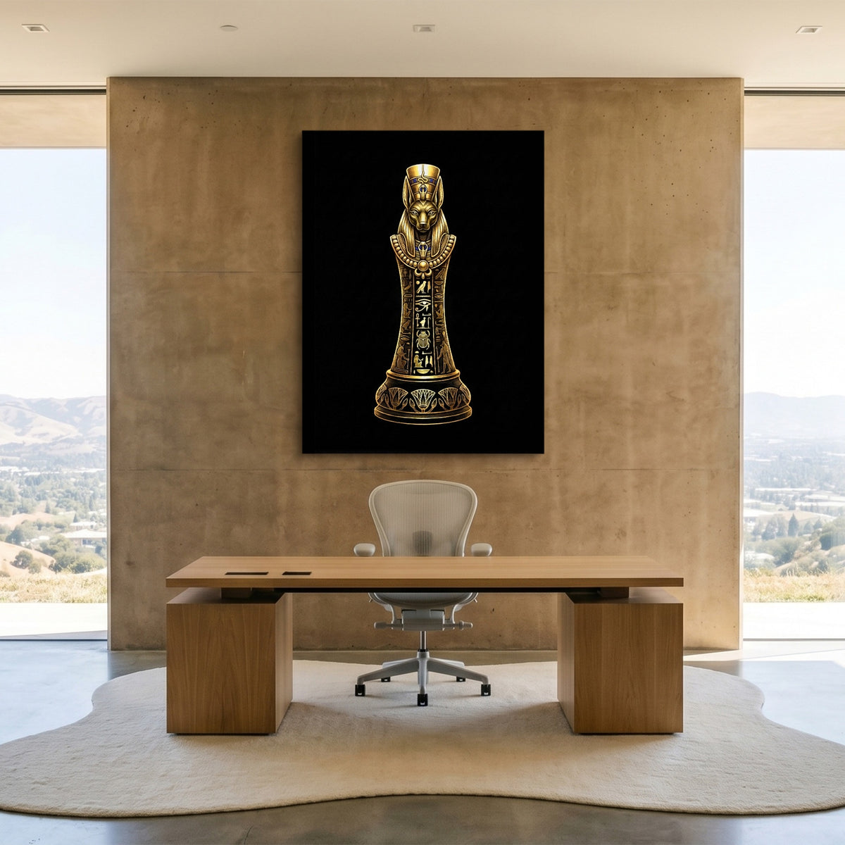 Anubis Golden Sovereign — anubis golden sovereign sq minimalist lux office 1port flush print