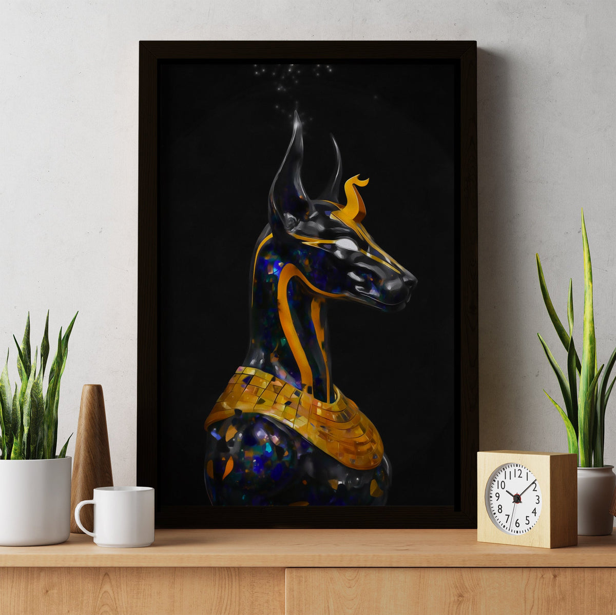 Anubis in Crystal - Luxury Wall Art