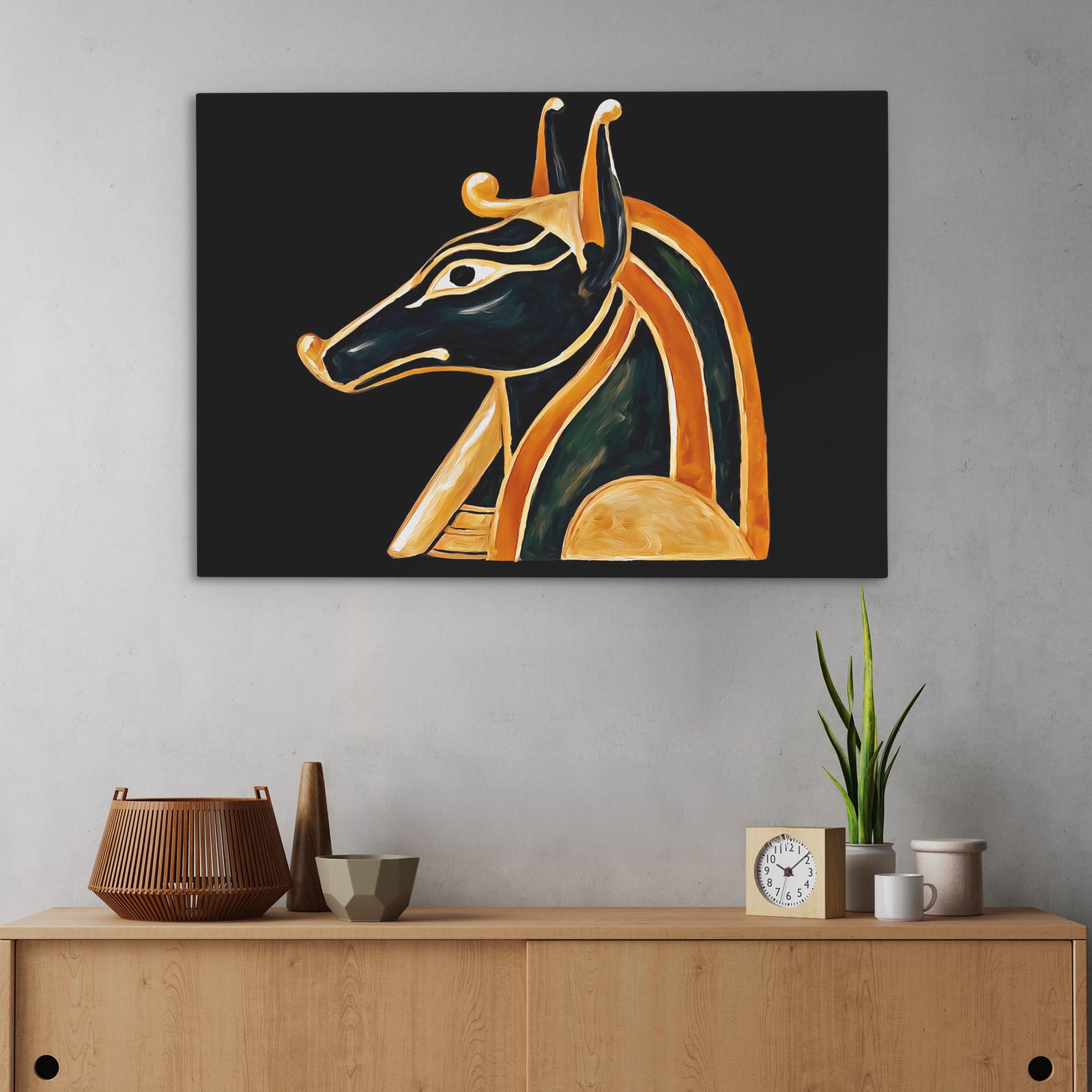 Anubis in Gold - Luxury Wall Art